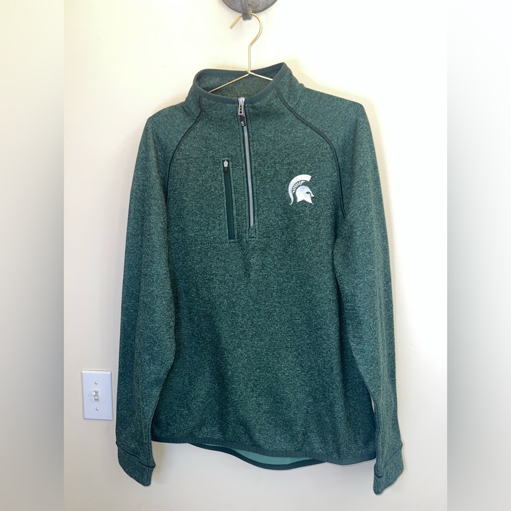 Cutter & Buck Michigan State Spartans 1/2‎ Zip Pullover Jacket M